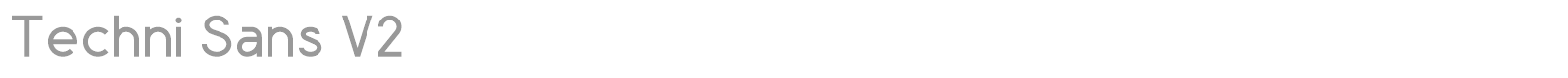 Techni Sans V2 font preview